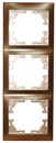 Мира Рамка светл.коричн.перламутр.3-ая вертикальная