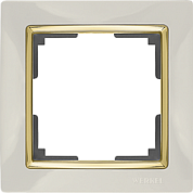 Рамка на 1 пост / WL03-Frame-01 GD слоновая кость