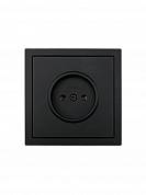 Зима Розетка чер.1 б/з механизм