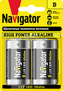 Батарея NBT-NE-LR20-BP2 1.5V Navigator 2шт