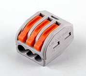 Клемма строительно-монтажная LD222-413 3-проводная 24А/32А