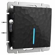 Выкл. однокл. с подсветкой / W1210108 черный