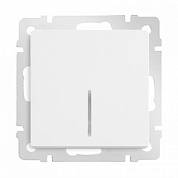 Выкл. однокл. с подсветкой / WL01-SW-1G-LED белый