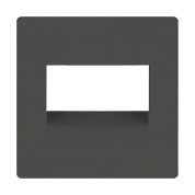 Накладка для двойной Ethernet RJ-45 / WL07-RJ45+RJ45-CP серо-коричн.