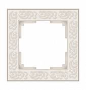 Рамка на 1 пост / WL05-Frame-01 слоновая кость